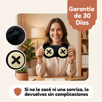 Antifaz de Dormir Divertido — Diseño Oso Dormilón